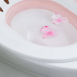 Maxbell Sitz Bath Multipurpose High Temperature Resistance Sitz Bath for Toilet Seat Pink