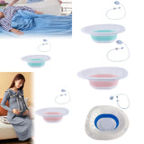 Maxbell Sitz Bath Sturdy for Women Anti Overflow Deeper Bowl Sits Bath Kit for Women Green