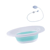 Maxbell Sitz Bath Sturdy for Women Anti Overflow Deeper Bowl Sits Bath Kit for Women Green