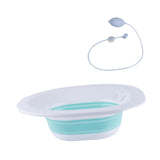 Maxbell Sitz Bath Sturdy for Women Anti Overflow Deeper Bowl Sits Bath Kit for Women Green