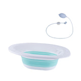 Maxbell Sitz Bath Sturdy for Women Anti Overflow Deeper Bowl Sits Bath Kit for Women Green