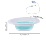 Maxbell Sitz Bath Sturdy for Women Anti Overflow Deeper Bowl Sits Bath Kit for Women Green