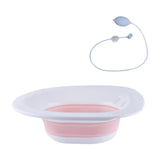 Maxbell Sitz Bath Sturdy for Women Anti Overflow Deeper Bowl Sits Bath Kit for Women PInk