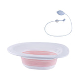 Maxbell Sitz Bath Sturdy for Women Anti Overflow Deeper Bowl Sits Bath Kit for Women PInk