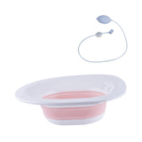 Maxbell Sitz Bath Sturdy for Women Anti Overflow Deeper Bowl Sits Bath Kit for Women PInk