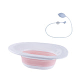 Maxbell Sitz Bath Sturdy for Women Anti Overflow Deeper Bowl Sits Bath Kit for Women PInk