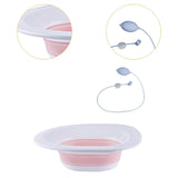 Maxbell Sitz Bath Sturdy for Women Anti Overflow Deeper Bowl Sits Bath Kit for Women PInk