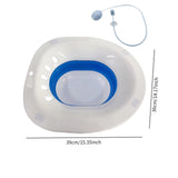 Maxbell Sitz Bath Sturdy for Women Anti Overflow Deeper Bowl Sits Bath Kit for Women Blue