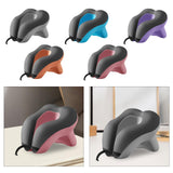 Maxbell Head Support Neck Pillow Ergonomic U Shape Pillow for Airplane Home Car gray