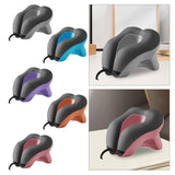 Maxbell Head Support Neck Pillow Ergonomic U Shape Pillow for Airplane Home Car gray