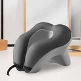 Maxbell Head Support Neck Pillow Ergonomic U Shape Pillow for Airplane Home Car gray