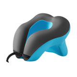 Maxbell Head Support Neck Pillow Ergonomic U Shape Pillow for Airplane Home Car blue