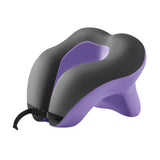 Maxbell Head Support Neck Pillow Ergonomic U Shape Pillow for Airplane Home Car violet