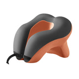 Maxbell Head Support Neck Pillow Ergonomic U Shape Pillow for Airplane Home Car orange