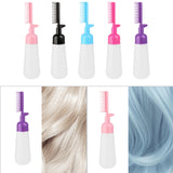 Maxbell Comb Applicator Bottle Hair Coloring Dyeing Dispensing Bottle for Salon pink