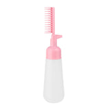 Maxbell Comb Applicator Bottle Hair Coloring Dyeing Dispensing Bottle for Salon pink