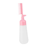 Maxbell Comb Applicator Bottle Hair Coloring Dyeing Dispensing Bottle for Salon pink