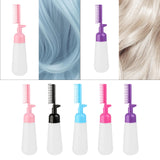 Maxbell Comb Applicator Bottle Hair Coloring Dyeing Dispensing Bottle for Salon pink