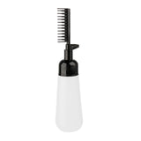 Maxbell Comb Applicator Bottle Hair Coloring Dyeing Dispensing Bottle for Salon black