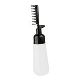 Maxbell Comb Applicator Bottle Hair Coloring Dyeing Dispensing Bottle for Salon black