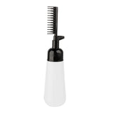 Maxbell Comb Applicator Bottle Hair Coloring Dyeing Dispensing Bottle for Salon black