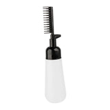 Maxbell Comb Applicator Bottle Hair Coloring Dyeing Dispensing Bottle for Salon black
