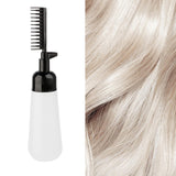Maxbell Comb Applicator Bottle Hair Coloring Dyeing Dispensing Bottle for Salon black