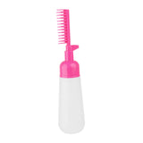Maxbell Comb Applicator Bottle Hair Coloring Dyeing Dispensing Bottle for Salon rose red