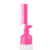 Maxbell Comb Applicator Bottle Hair Coloring Dyeing Dispensing Bottle for Salon rose red
