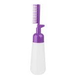 Maxbell Comb Applicator Bottle Hair Coloring Dyeing Dispensing Bottle for Salon violet