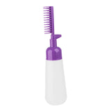 Maxbell Comb Applicator Bottle Hair Coloring Dyeing Dispensing Bottle for Salon violet