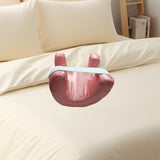 Face Pillow Lightweight Portable Beauty Sleeping Pillow for Girls Women Lady Pink