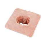 Maxbell Salon Massage Table Towel Coverlet Face Pillow Towel with Hole for Care Skin Orange