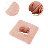 Maxbell Salon Massage Table Towel Coverlet Face Pillow Towel with Hole for Care Skin Orange