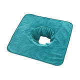 Maxbell Salon Massage Table Towel Coverlet Face Pillow Towel with Hole for Care Skin Green