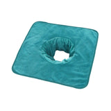 Maxbell Salon Massage Table Towel Coverlet Face Pillow Towel with Hole for Care Skin Green