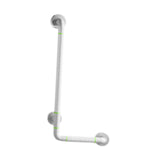 Maxbell Grab Rails Stable Wall Mounted L Shaped Shower Grab Bar for Men Women Toilet White