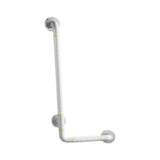 Maxbell Grab Rails Stable Wall Mounted L Shaped Shower Grab Bar for Men Women Toilet White