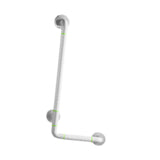 Maxbell Grab Rails Stable Wall Mounted L Shaped Shower Grab Bar for Men Women Toilet White