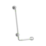 Maxbell Grab Rails Stable Wall Mounted L Shaped Shower Grab Bar for Men Women Toilet White