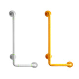 Maxbell Grab Rails Stable Wall Mounted L Shaped Shower Grab Bar for Men Women Toilet White