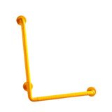 Maxbell Grab Rails Stable Wall Mounted L Shaped Shower Grab Bar for Men Women Toilet Yellow