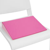 Maxbell Chair Pad Ergonomic Comfort Breathable Wedge Cushion for Sofa Airplane Study Pink