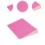 Maxbell Chair Pad Ergonomic Comfort Breathable Wedge Cushion for Sofa Airplane Study Pink