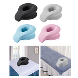 Maxbell Face Down Prone Pillow Ergonomic Face Massage Pillow Beauty at Home Airplane Black