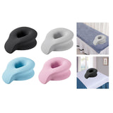 Maxbell Face Down Prone Pillow Ergonomic Face Massage Pillow Beauty at Home Airplane Black