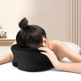 Maxbell Face Down Prone Pillow Ergonomic Face Massage Pillow Beauty at Home Airplane Black