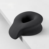 Maxbell Face Down Prone Pillow Ergonomic Face Massage Pillow Beauty at Home Airplane Black