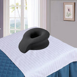 Maxbell Face Down Prone Pillow Ergonomic Face Massage Pillow Beauty at Home Airplane Black