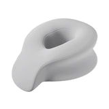 Maxbell Face Down Prone Pillow Ergonomic Face Massage Pillow Beauty at Home Airplane Grey